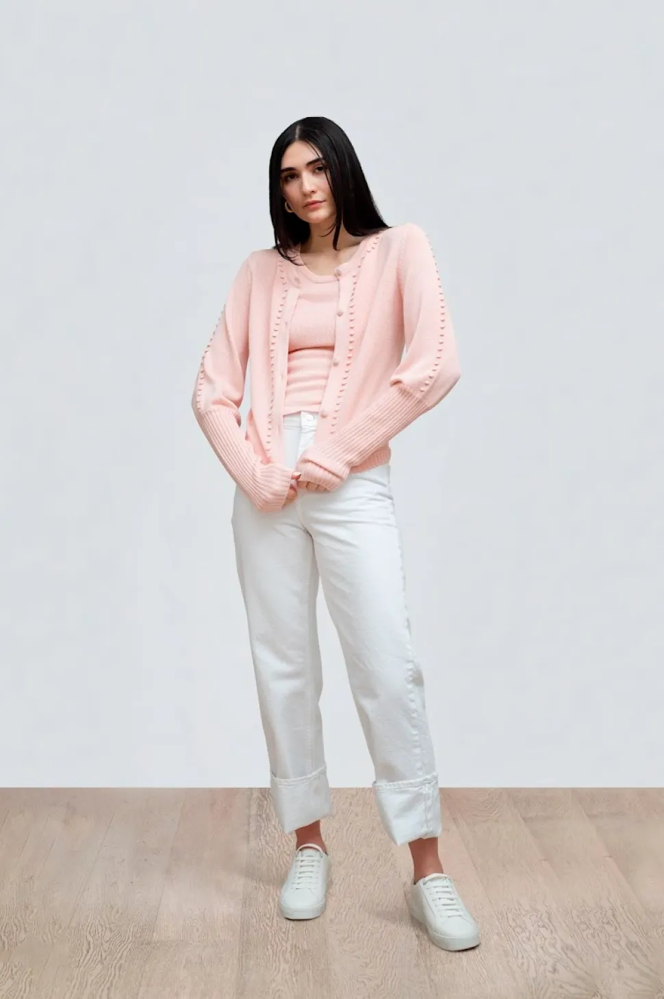 Chelsea Cardigan Pale Pink