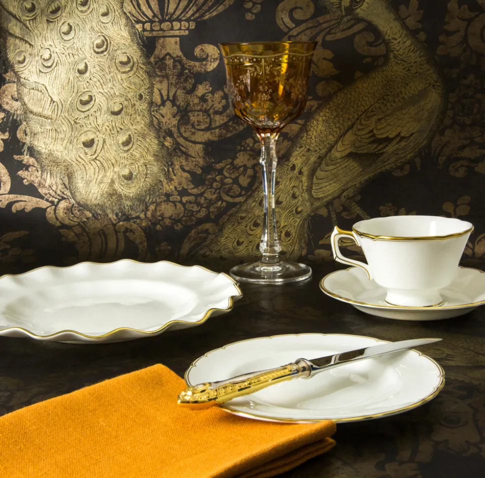Chelsea Duet Fluted Dessert Plate