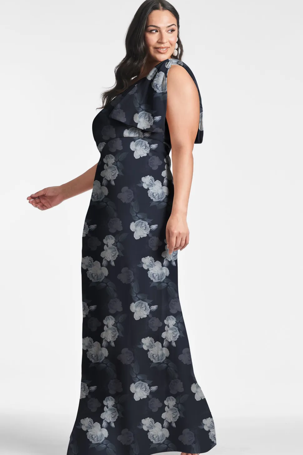 Chelsea Gown in Midnight Glacial Rose