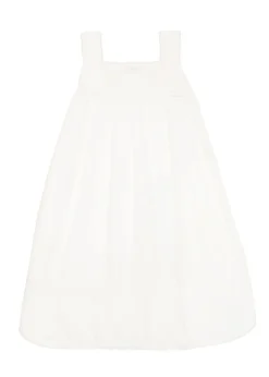 Chelsea White Cotton Dress for Girls