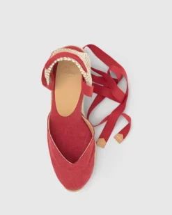Chiara 8 in Carmine Red Cotton