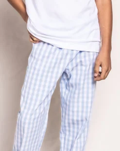 Children’s Light Blue Gingham Pajama Pants