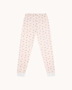 Children's Love Heart Pajamas in Pink