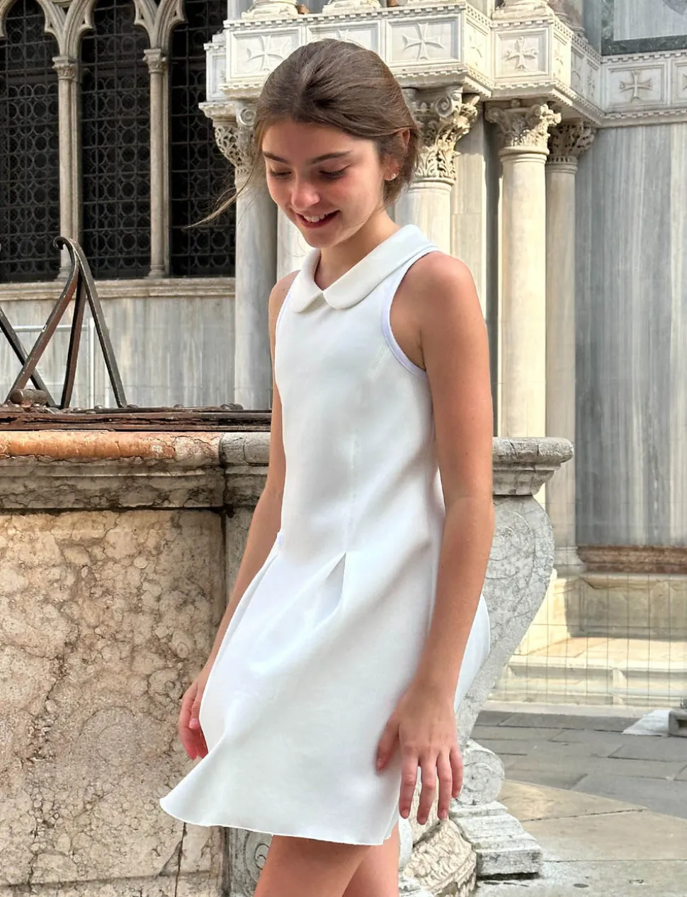 Children's Mini Dune Dress with Collar