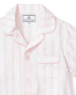Children’s Pink and White Stripe Short Set