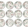Chinoiserie Dessert Plates, Set of 12
