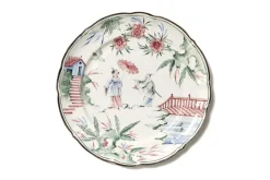 Chinoiserie Dessert Plates, Set of 12