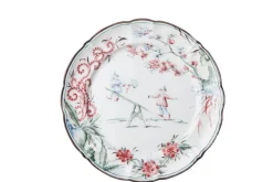 Chinoiserie Dinner Plates, Set of 12