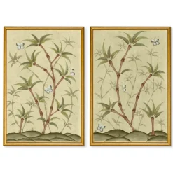 Chinoiserie Panel Print Pair | Bamboo En Fleur