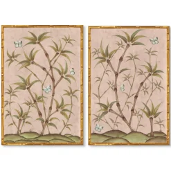 Chinoiserie Panel Print Pair | Bamboo En Fleur