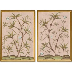 Chinoiserie Panel Print Pair | Bamboo En Fleur