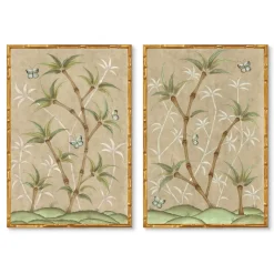 Chinoiserie Panel Print Pair | Bamboo En Fleur