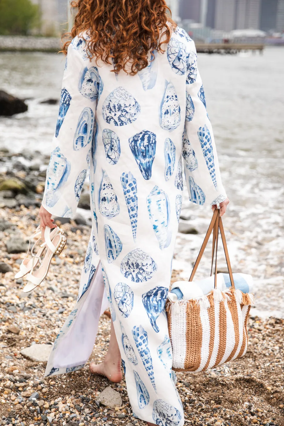 Chloe Caftan In Coquina