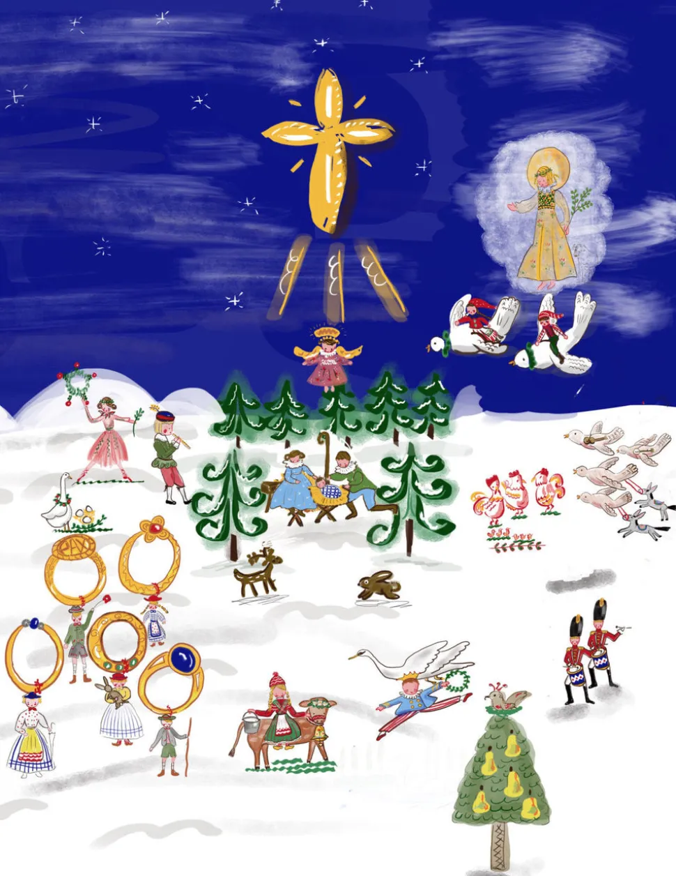 Christmas Book "Little His Majesty" - The 12 Days of Christmas