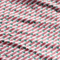 Christmas Tree Stripe Two-Piece Kids Henley Pajamas