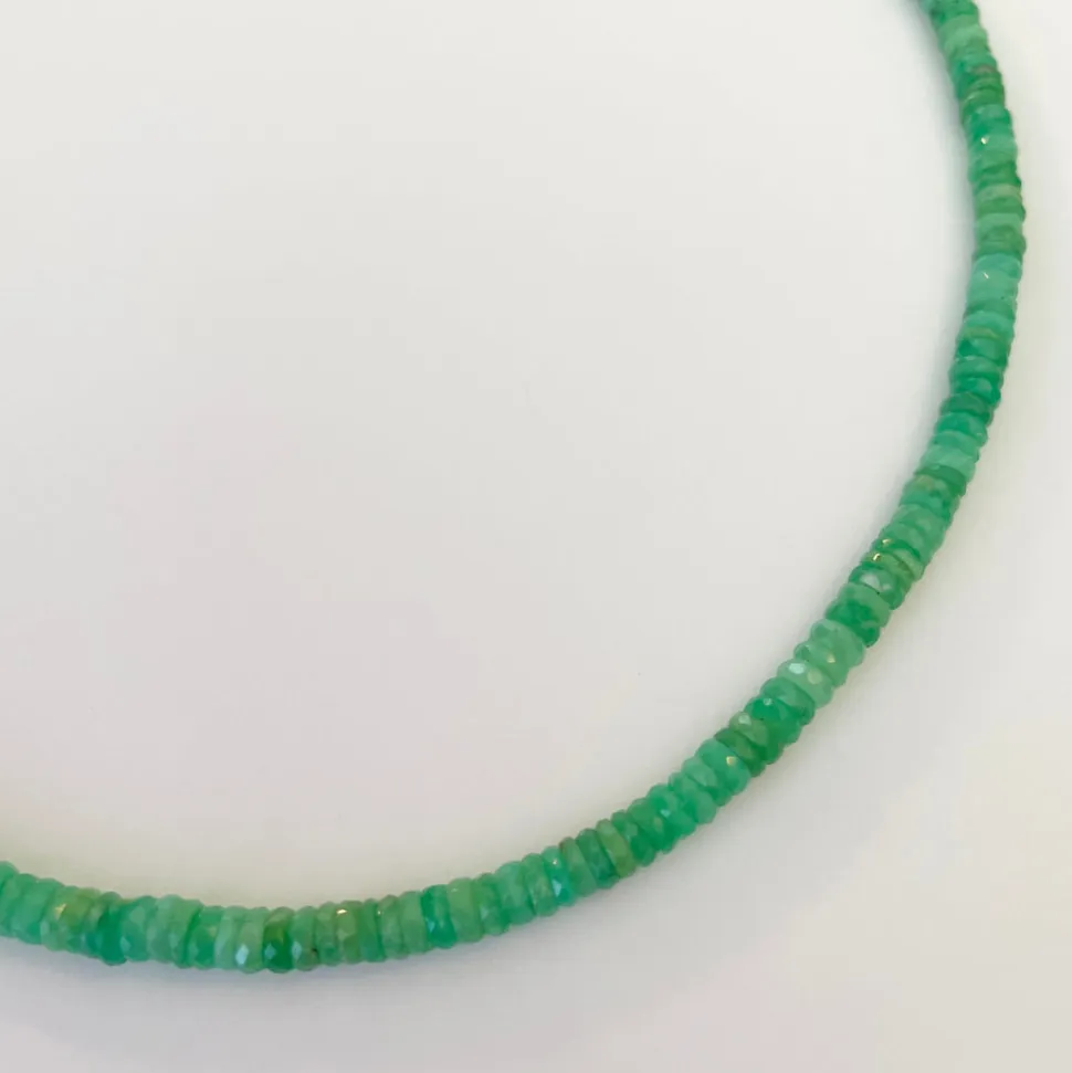 Chrysoprase Heishi Necklace