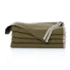 Chunky Linen Napkins in Moss Green, Set of 4