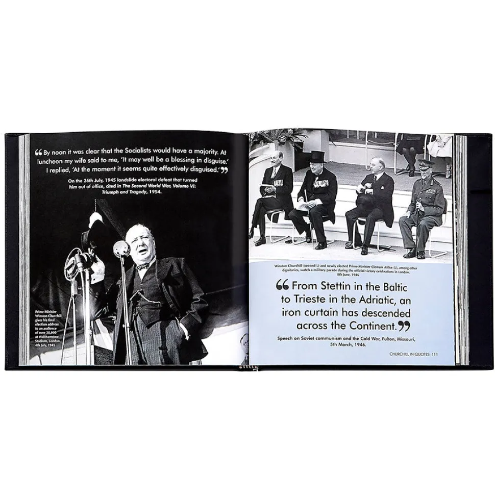 Churchill Wit and Wisdom in Bonded Leather