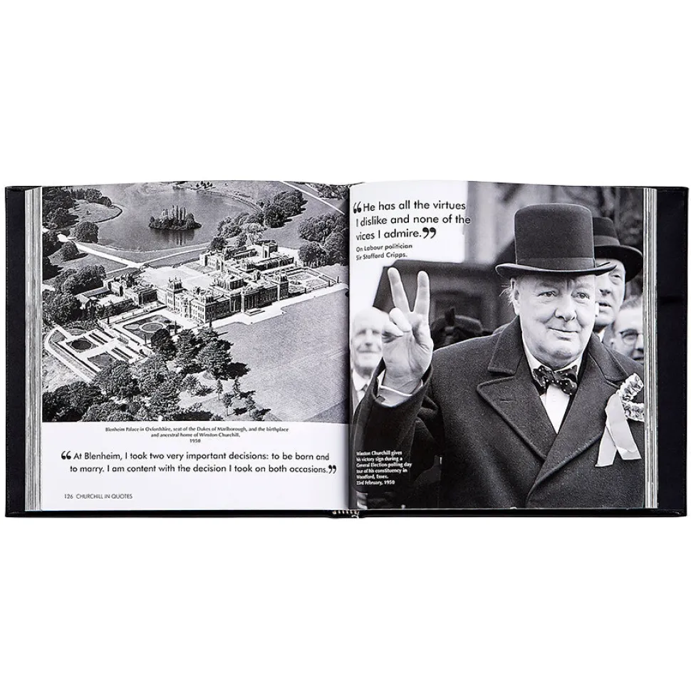 Churchill Wit and Wisdom in Bonded Leather