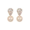 Cimone Earrings in Crystall & Antique Gold