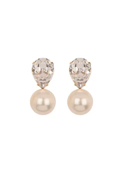Cimone Earrings in Crystall & Antique Gold