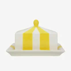 Circus Stripe Butter Dish