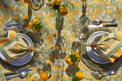 Citron Tablecloth in Vert & Yellow