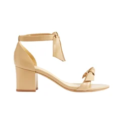 Clarita Block 60 in Beige Leather