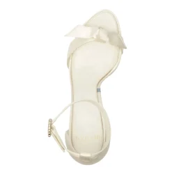 Clarita Bridal Platform Bridal 120 in Satin Bianco
