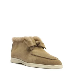 Clarita Shearling Slip On Bootie in Semolina