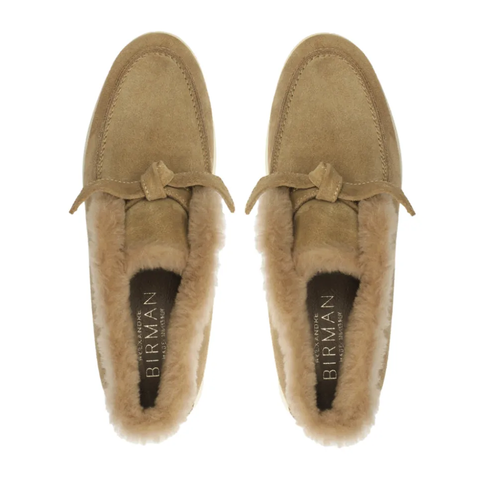 Clarita Shearling Slip On Bootie in Semolina