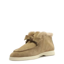 Clarita Shearling Slip On Bootie in Semolina