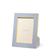 Classic Croc Leather Frame, Hydrangea Blue 5 x 7