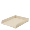 Classic Croc Leather Paper Tray in Fawn
