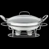 Classic Entertaining Collection 11" Round Buffet Server in Stainless Steel