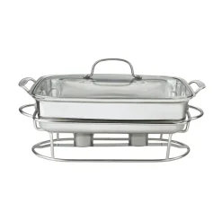 Classic Entertaining Collection 12" Rectangular Buffet Server in Stainless Steel