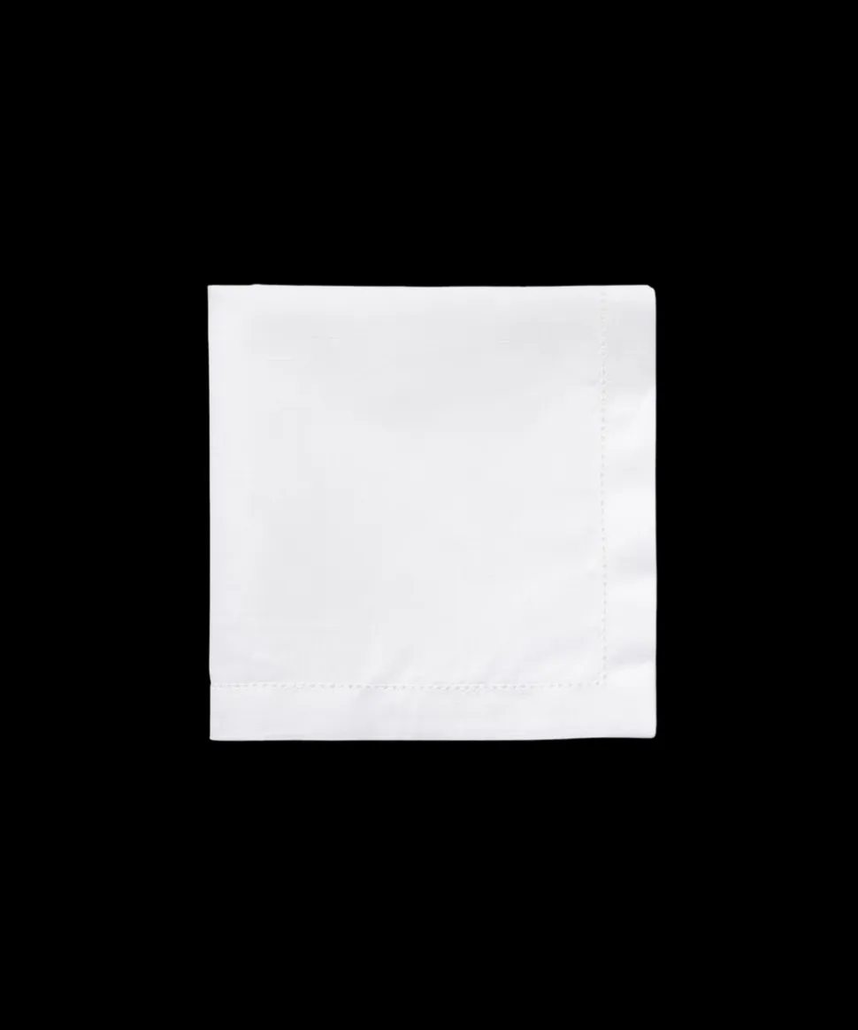 Classic Hemstitch Linen Napkin, White