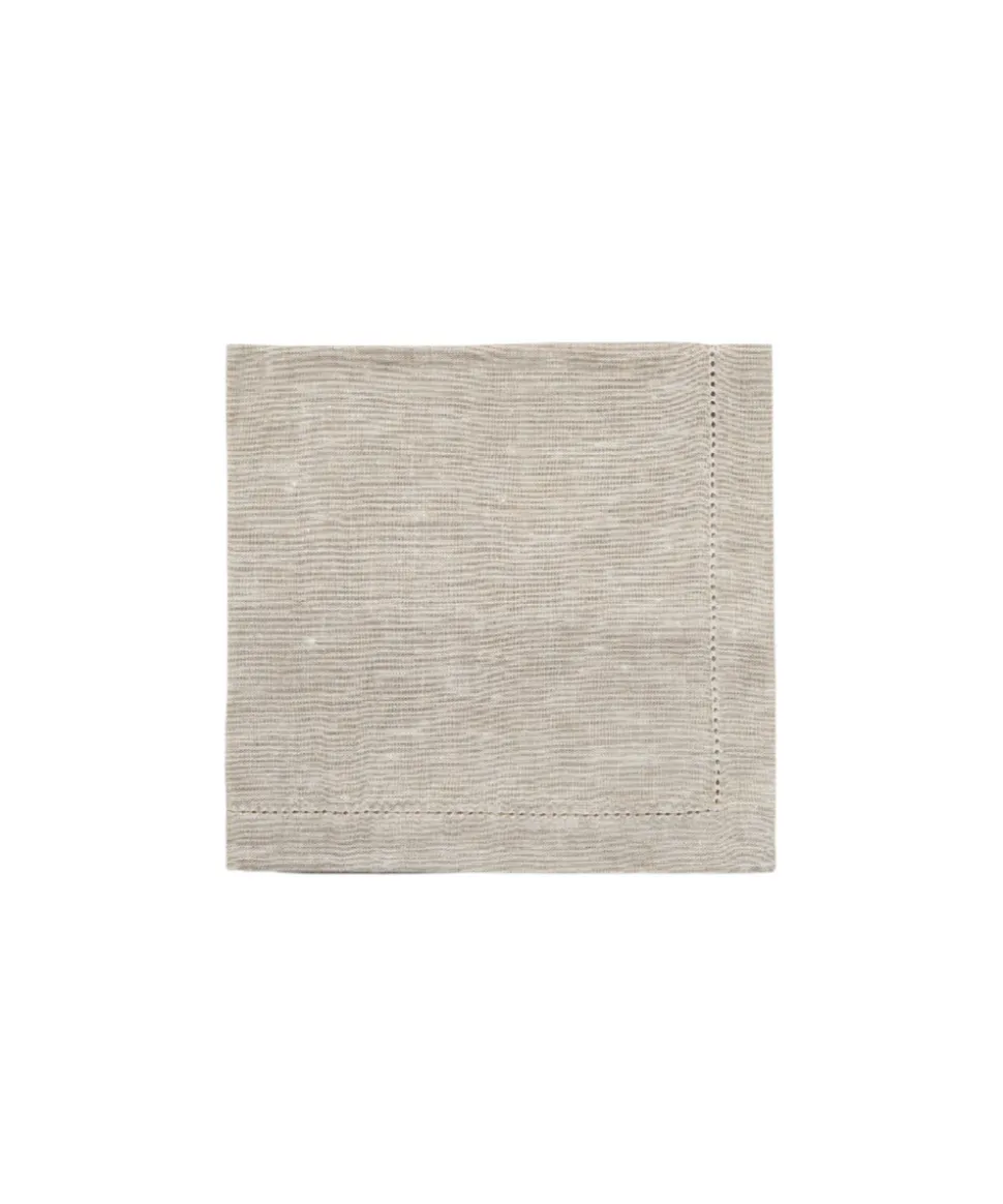 Classic Hemstitch Linen Napkin in Natural