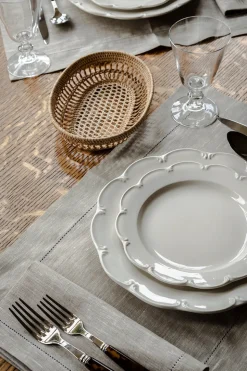 Classic Hemstitch Linen Placemat in Natural