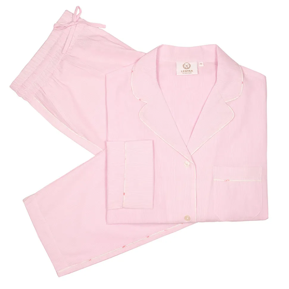 Classic Pinstripe Cotton Pajamas