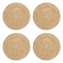 Classic Round Natural Placemat, Set of 4