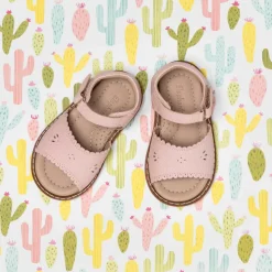 Classic Sandal with Scallop Toddlers Pink
