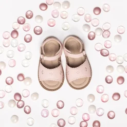 Classic Sandal with Scallop Toddlers Pink