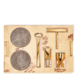 Classic Shagreen Bar Set, Set of 21