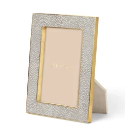 Classic Shagreen Frame, Dove