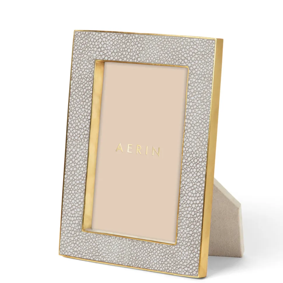 Classic Shagreen Frame, Dove