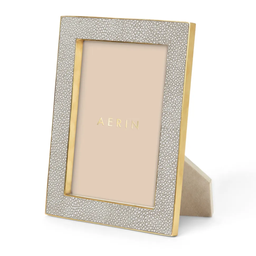 Classic Shagreen Frame, Dove