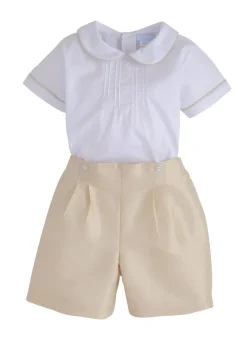 Classic Wedding Button On Short Set