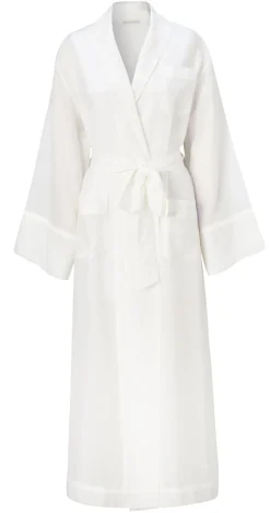 Claudette Pearl Silk Cotton Robe