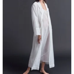 Claudette Pearl Silk Cotton Robe